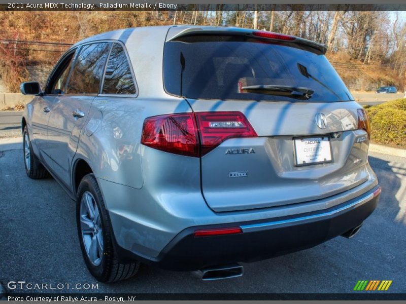 Palladium Metallic / Ebony 2011 Acura MDX Technology