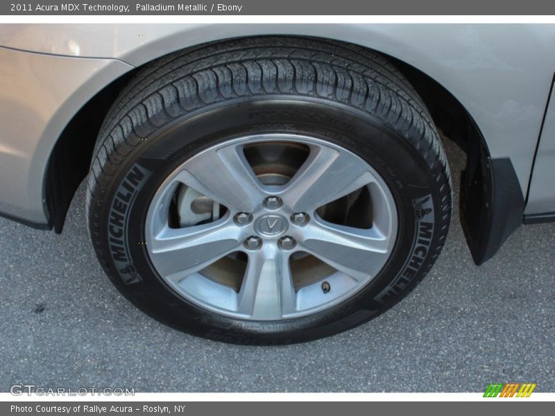 Palladium Metallic / Ebony 2011 Acura MDX Technology