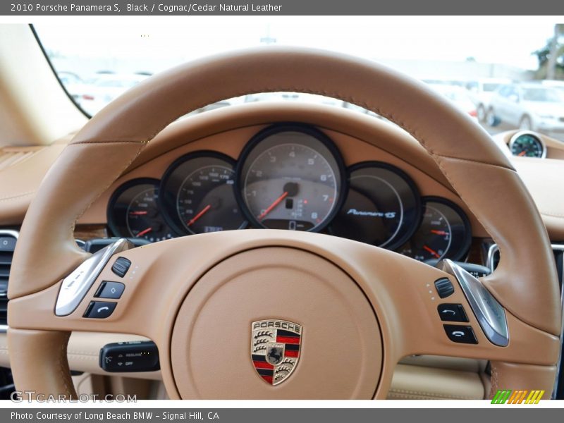 Black / Cognac/Cedar Natural Leather 2010 Porsche Panamera S