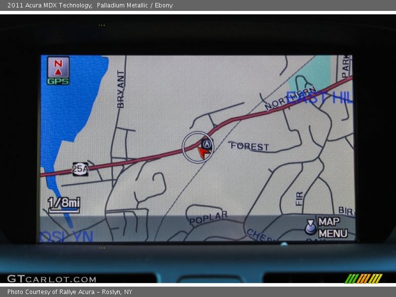 Palladium Metallic / Ebony 2011 Acura MDX Technology