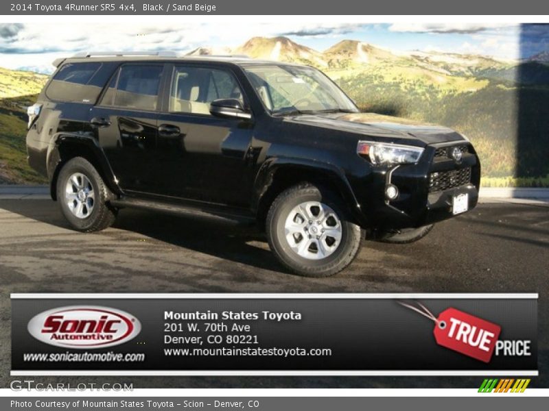 Black / Sand Beige 2014 Toyota 4Runner SR5 4x4