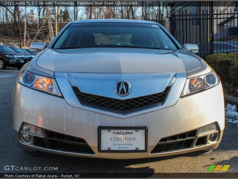 Paladium Silver Pearl / Ebony Black 2011 Acura TL 3.7 SH-AWD Technology