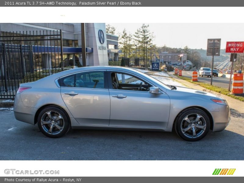 Paladium Silver Pearl / Ebony Black 2011 Acura TL 3.7 SH-AWD Technology