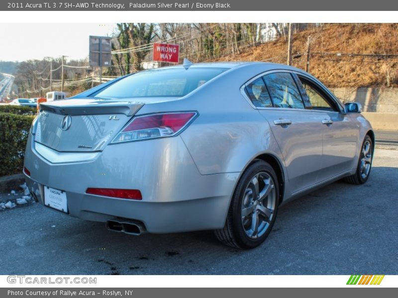 Paladium Silver Pearl / Ebony Black 2011 Acura TL 3.7 SH-AWD Technology