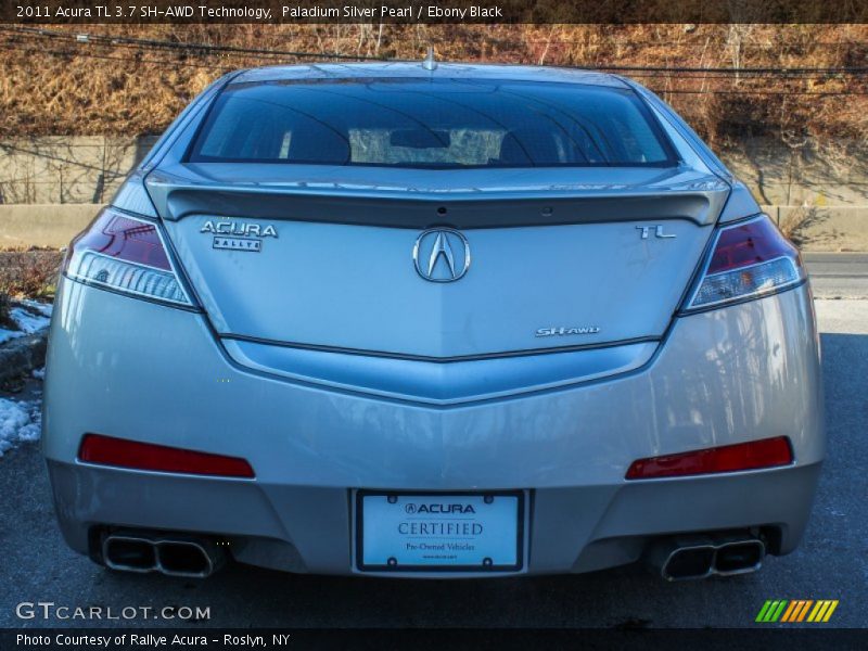 Paladium Silver Pearl / Ebony Black 2011 Acura TL 3.7 SH-AWD Technology