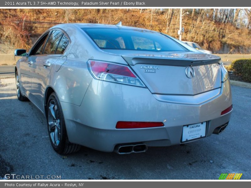 Paladium Silver Pearl / Ebony Black 2011 Acura TL 3.7 SH-AWD Technology
