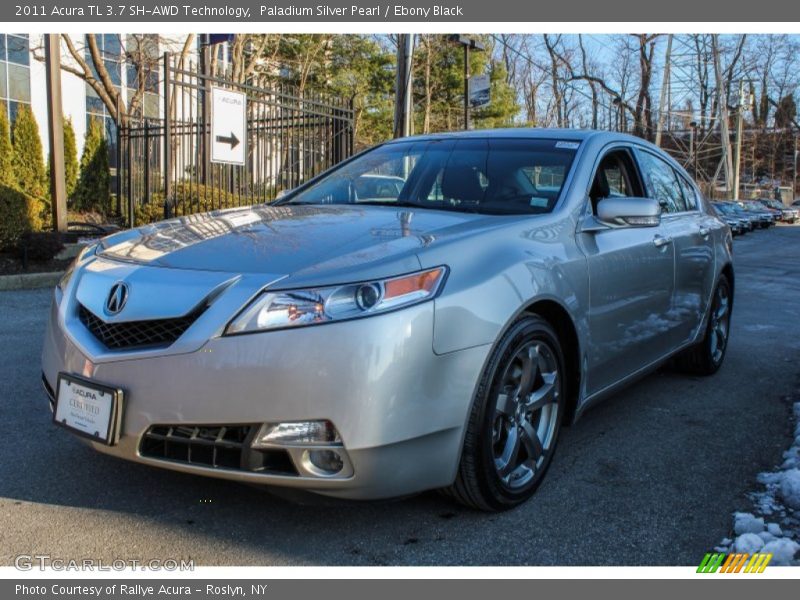Paladium Silver Pearl / Ebony Black 2011 Acura TL 3.7 SH-AWD Technology