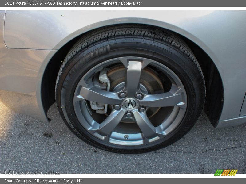 Paladium Silver Pearl / Ebony Black 2011 Acura TL 3.7 SH-AWD Technology