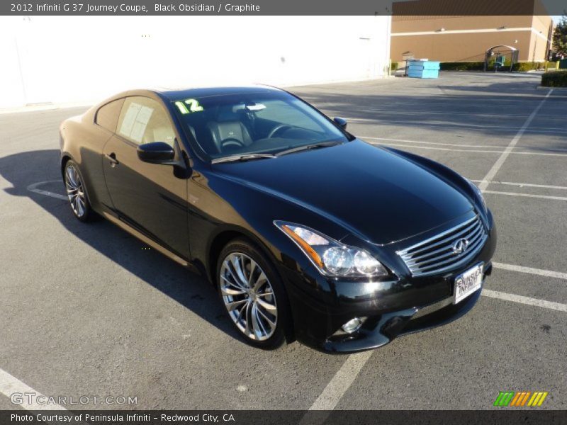 Black Obsidian / Graphite 2012 Infiniti G 37 Journey Coupe