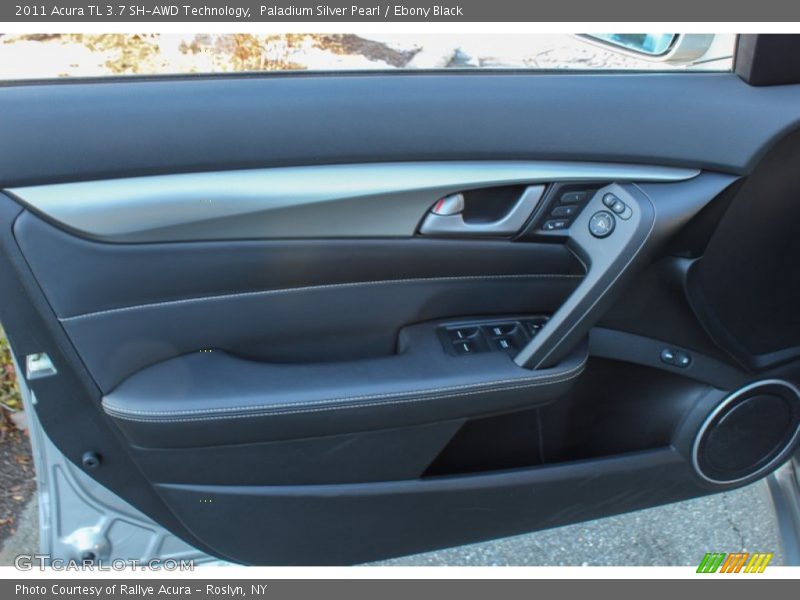 Paladium Silver Pearl / Ebony Black 2011 Acura TL 3.7 SH-AWD Technology