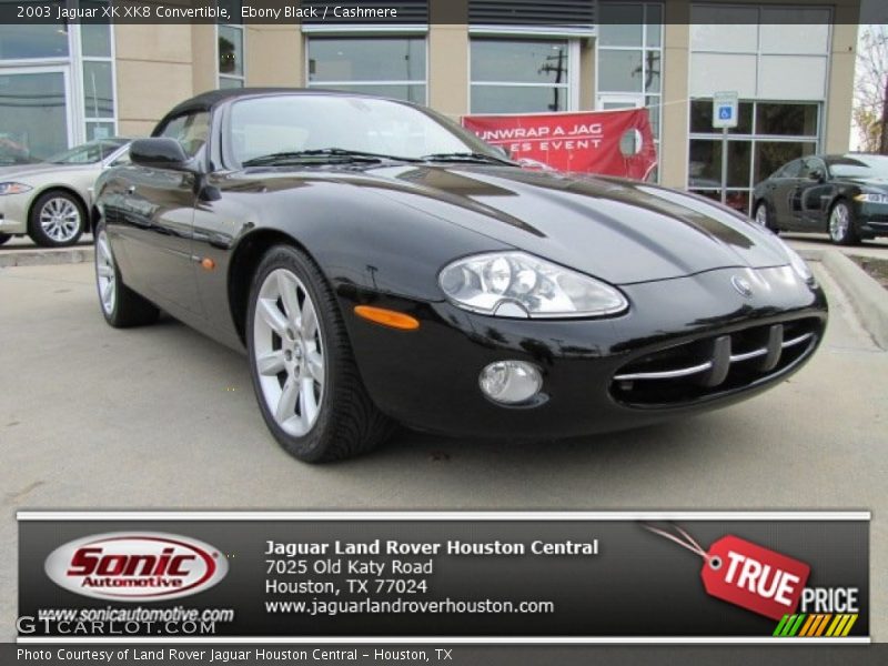 Ebony Black / Cashmere 2003 Jaguar XK XK8 Convertible
