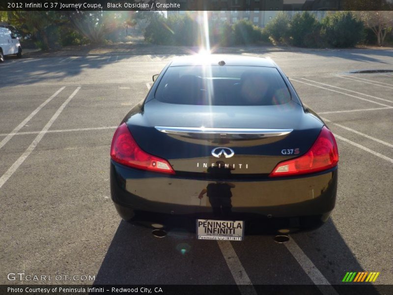 Black Obsidian / Graphite 2012 Infiniti G 37 Journey Coupe