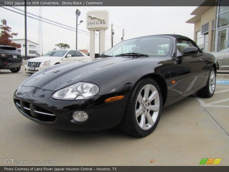 Ebony Black / Cashmere 2003 Jaguar XK XK8 Convertible