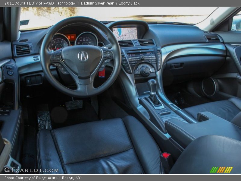 Paladium Silver Pearl / Ebony Black 2011 Acura TL 3.7 SH-AWD Technology