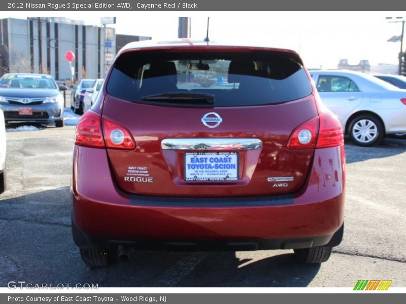 Cayenne Red / Black 2012 Nissan Rogue S Special Edition AWD
