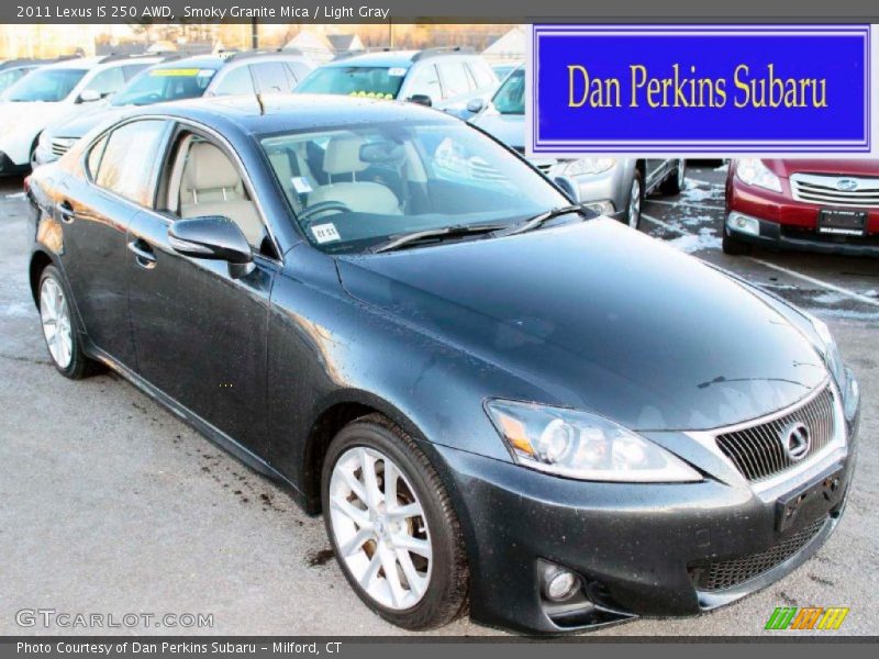 Smoky Granite Mica / Light Gray 2011 Lexus IS 250 AWD