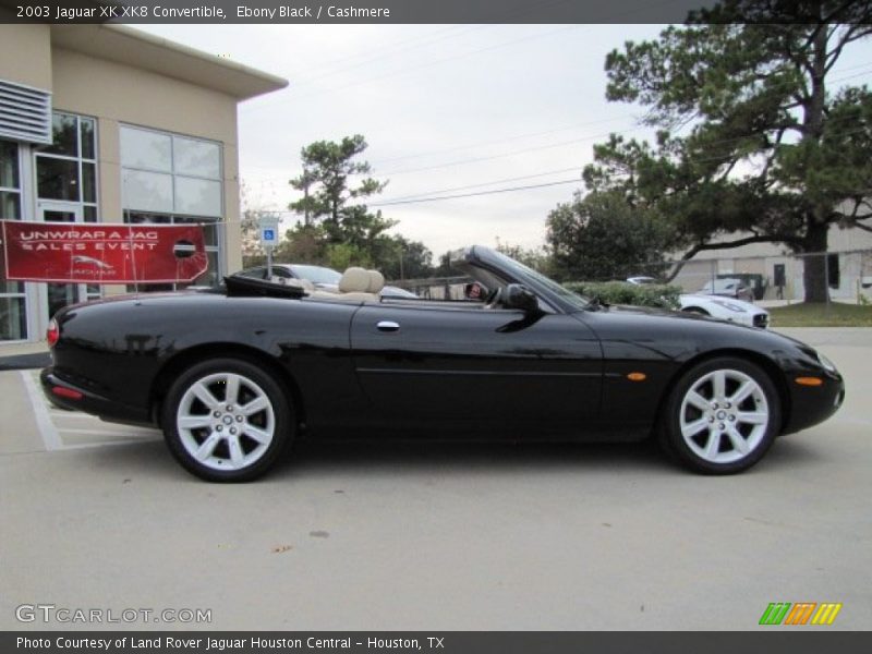 Ebony Black / Cashmere 2003 Jaguar XK XK8 Convertible