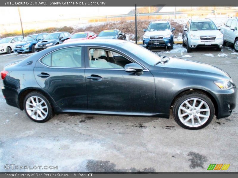 Smoky Granite Mica / Light Gray 2011 Lexus IS 250 AWD