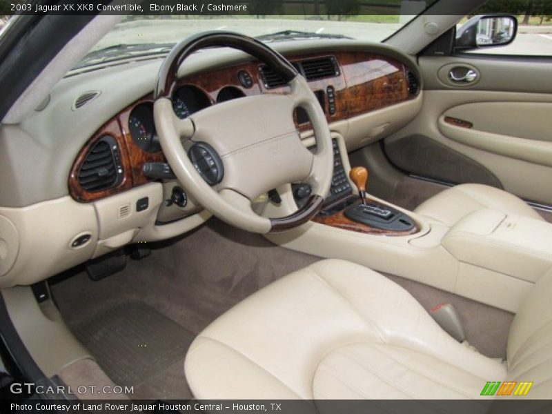 Ebony Black / Cashmere 2003 Jaguar XK XK8 Convertible