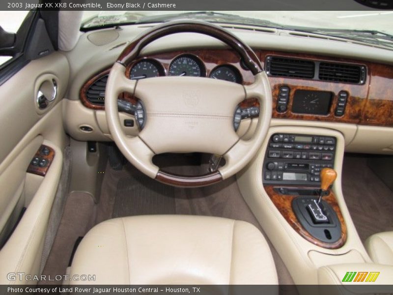 Ebony Black / Cashmere 2003 Jaguar XK XK8 Convertible