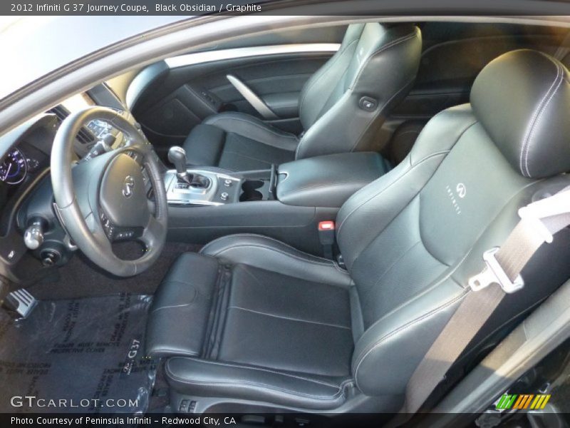 Black Obsidian / Graphite 2012 Infiniti G 37 Journey Coupe
