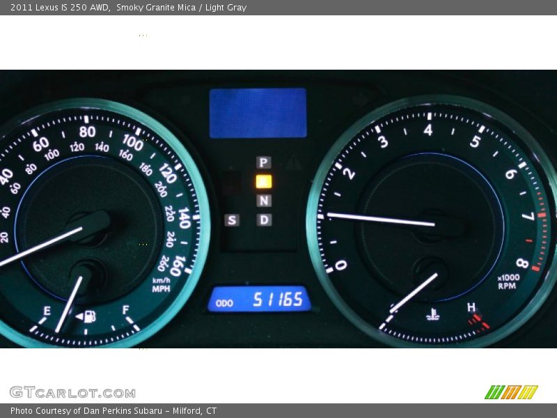 Smoky Granite Mica / Light Gray 2011 Lexus IS 250 AWD