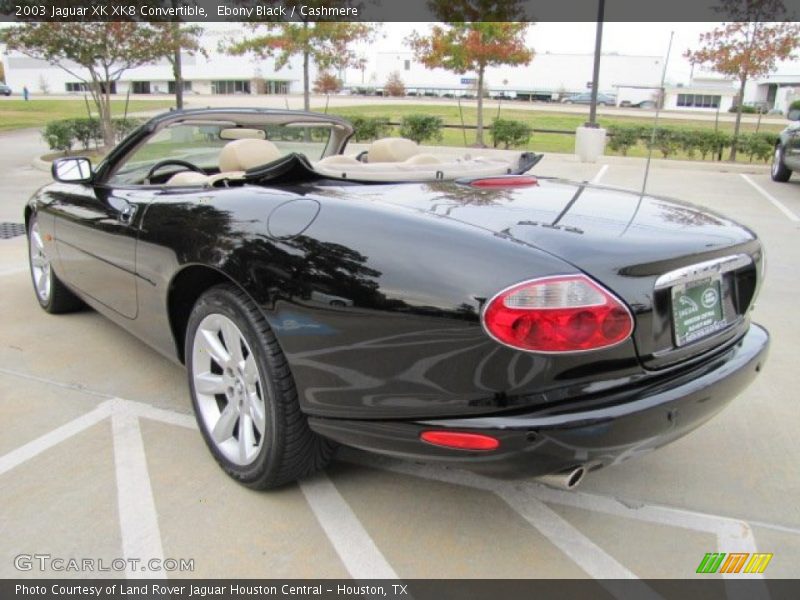 Ebony Black / Cashmere 2003 Jaguar XK XK8 Convertible
