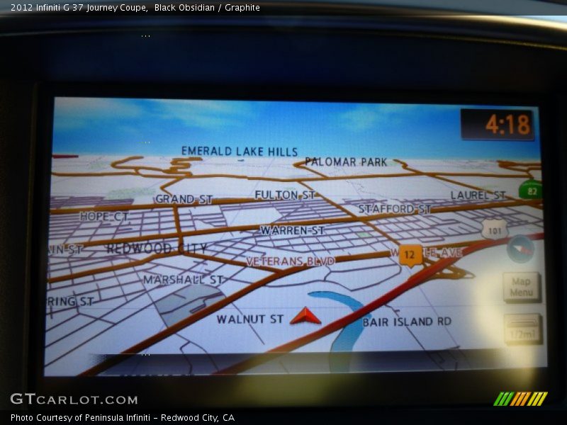 Black Obsidian / Graphite 2012 Infiniti G 37 Journey Coupe