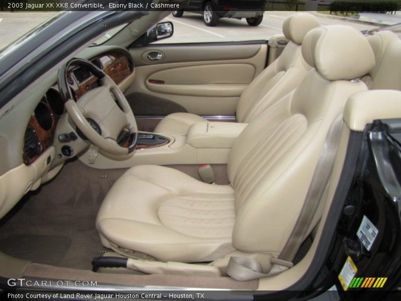 Ebony Black / Cashmere 2003 Jaguar XK XK8 Convertible