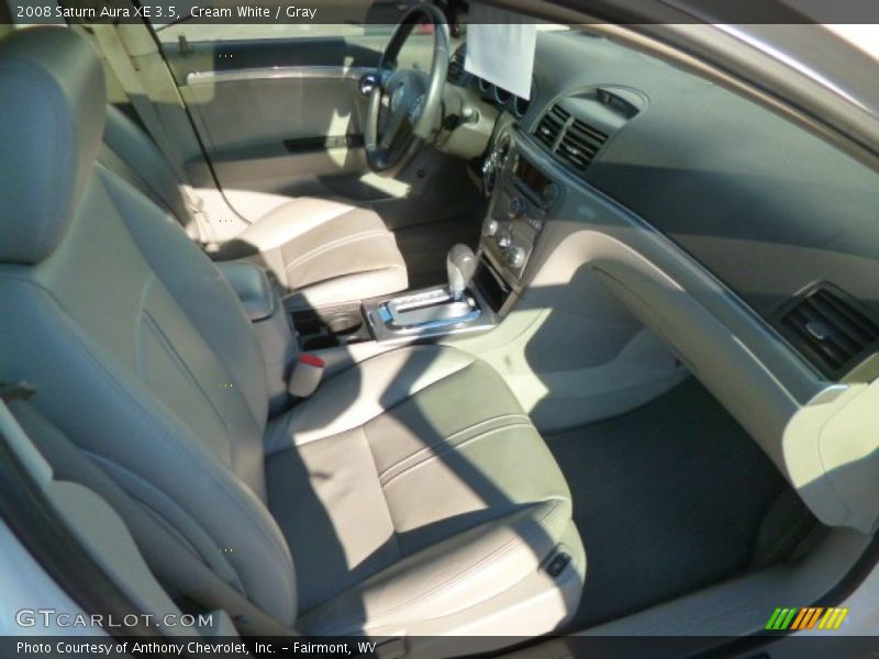 Cream White / Gray 2008 Saturn Aura XE 3.5