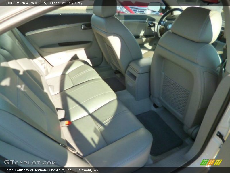 Cream White / Gray 2008 Saturn Aura XE 3.5