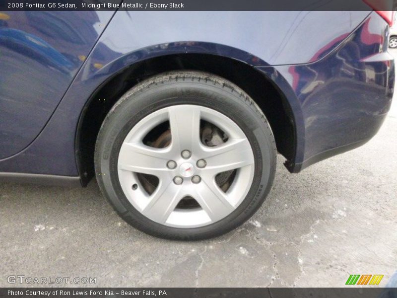 Midnight Blue Metallic / Ebony Black 2008 Pontiac G6 Sedan