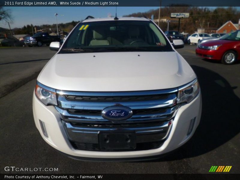 White Suede / Medium Light Stone 2011 Ford Edge Limited AWD