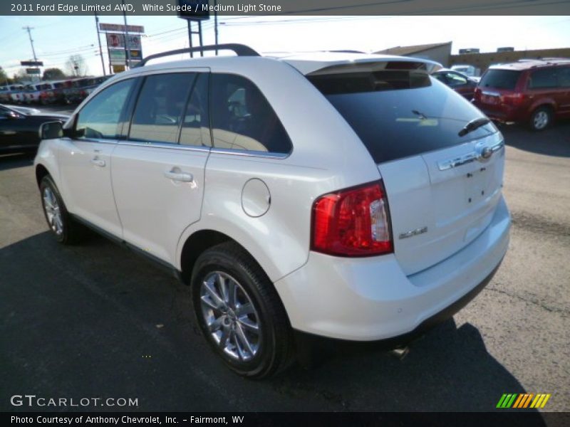 White Suede / Medium Light Stone 2011 Ford Edge Limited AWD