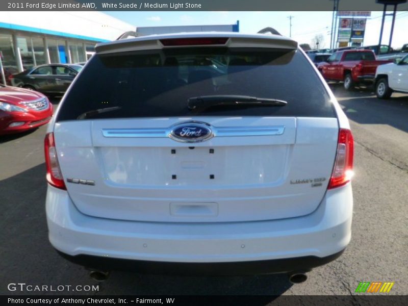 White Suede / Medium Light Stone 2011 Ford Edge Limited AWD
