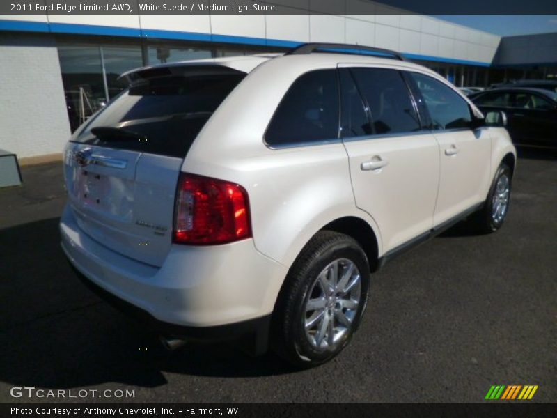 White Suede / Medium Light Stone 2011 Ford Edge Limited AWD
