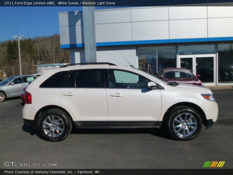 White Suede / Medium Light Stone 2011 Ford Edge Limited AWD