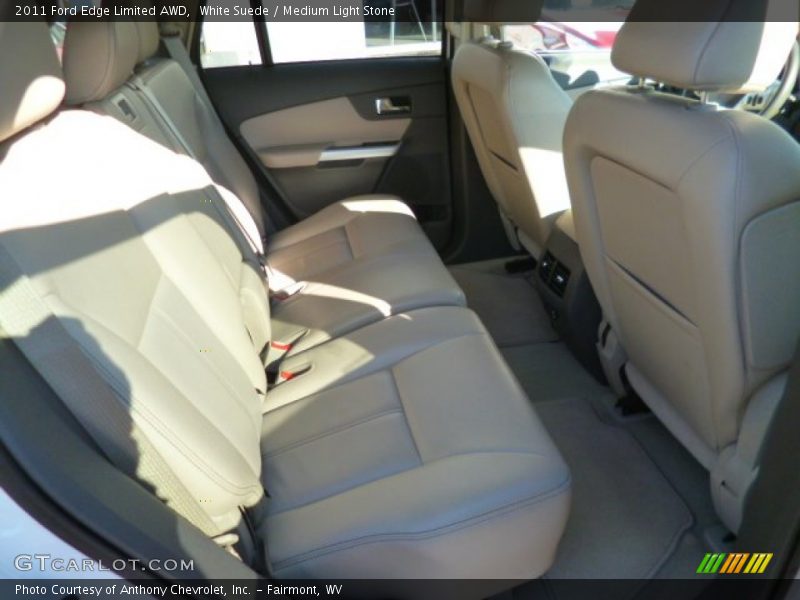 White Suede / Medium Light Stone 2011 Ford Edge Limited AWD
