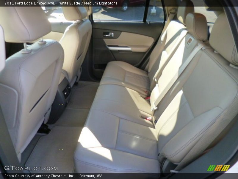 White Suede / Medium Light Stone 2011 Ford Edge Limited AWD