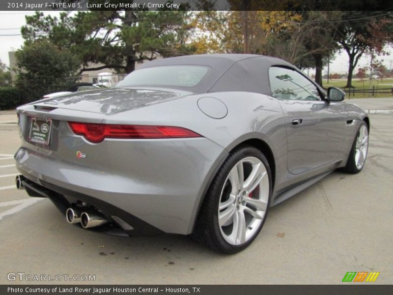 Lunar Grey Metallic / Cirrus Grey 2014 Jaguar F-TYPE V8 S