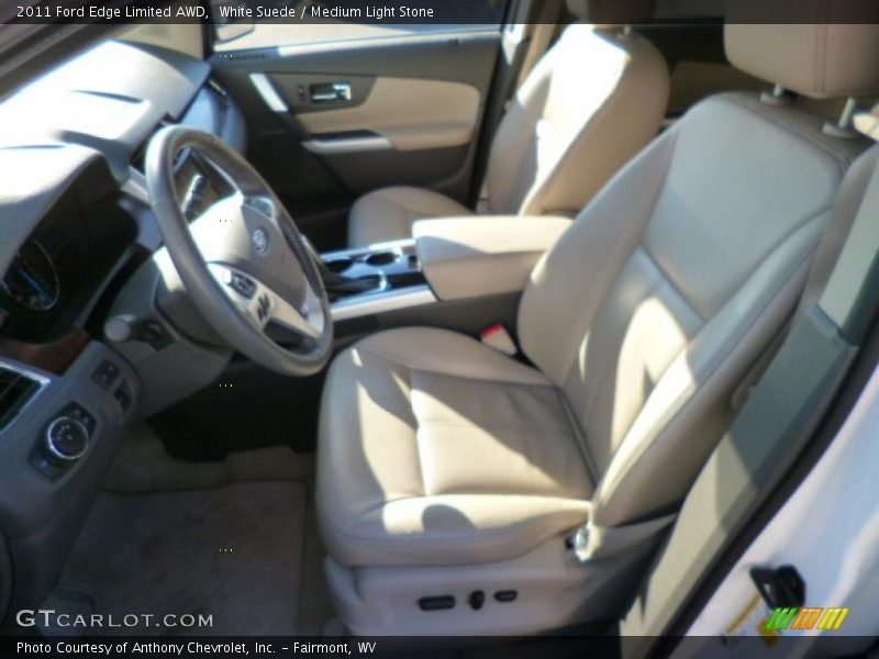White Suede / Medium Light Stone 2011 Ford Edge Limited AWD