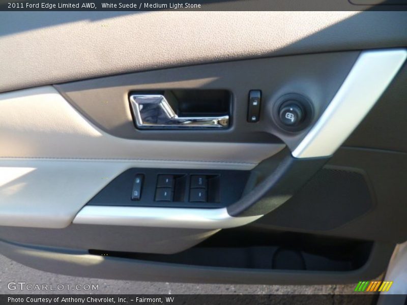 White Suede / Medium Light Stone 2011 Ford Edge Limited AWD
