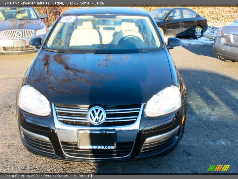 Black / Cornsilk Beige 2010 Volkswagen Jetta TDI Sedan