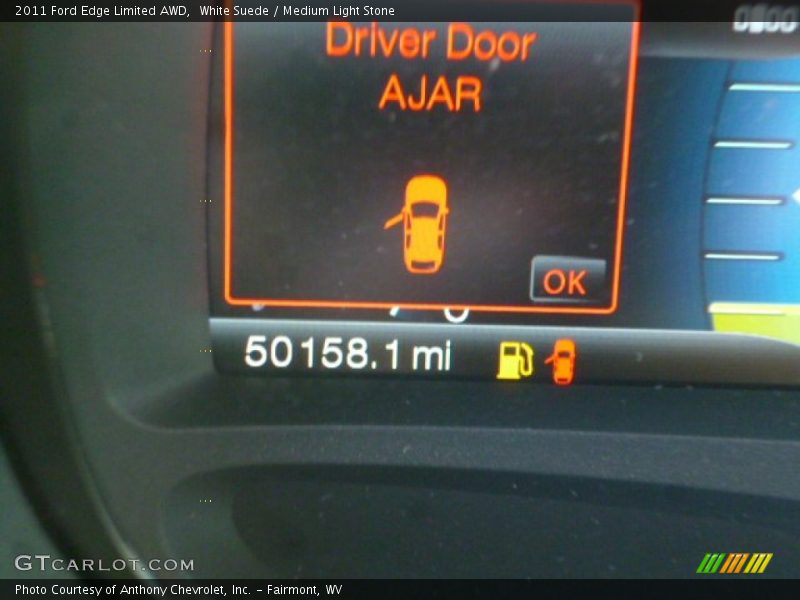 White Suede / Medium Light Stone 2011 Ford Edge Limited AWD