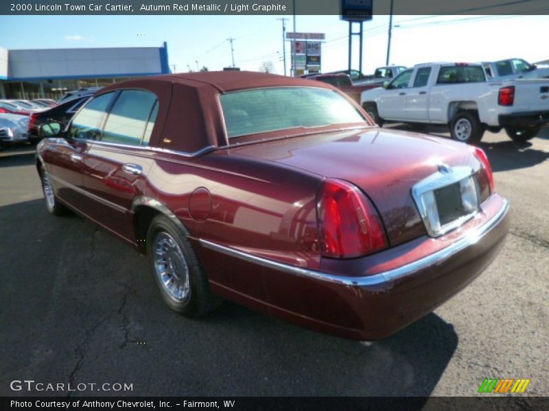 Autumn Red Metallic / Light Graphite 2000 Lincoln Town Car Cartier