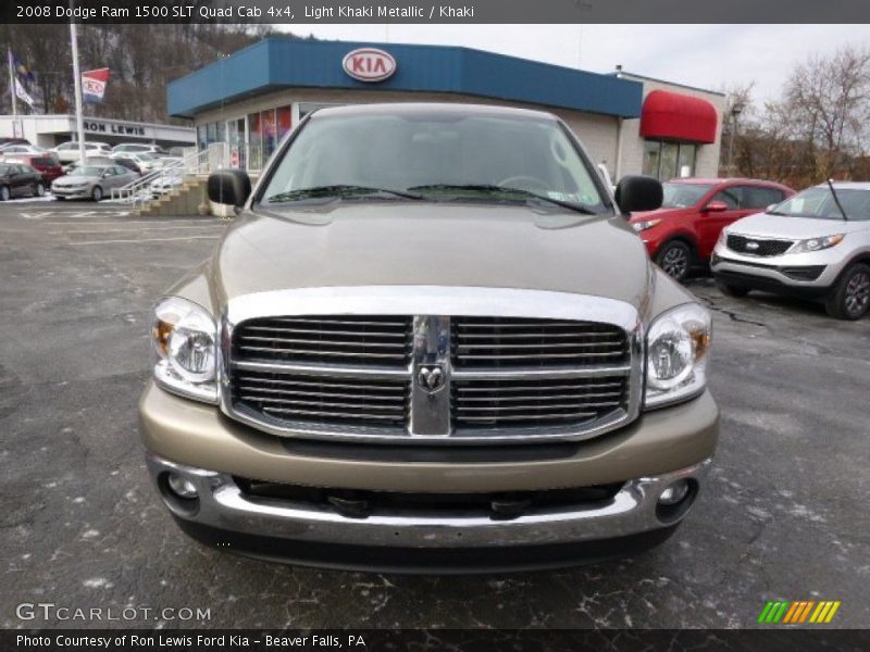 Light Khaki Metallic / Khaki 2008 Dodge Ram 1500 SLT Quad Cab 4x4