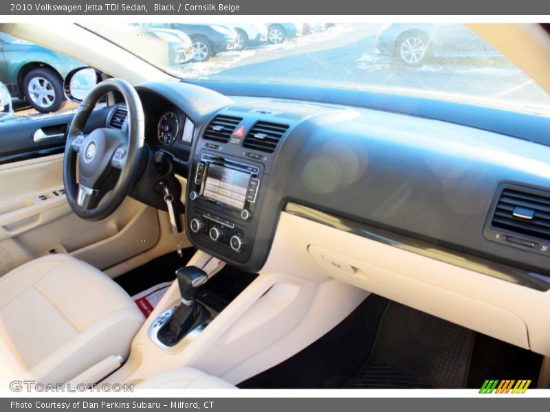 Black / Cornsilk Beige 2010 Volkswagen Jetta TDI Sedan