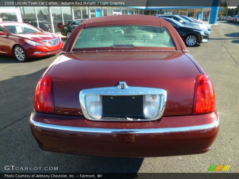 Autumn Red Metallic / Light Graphite 2000 Lincoln Town Car Cartier