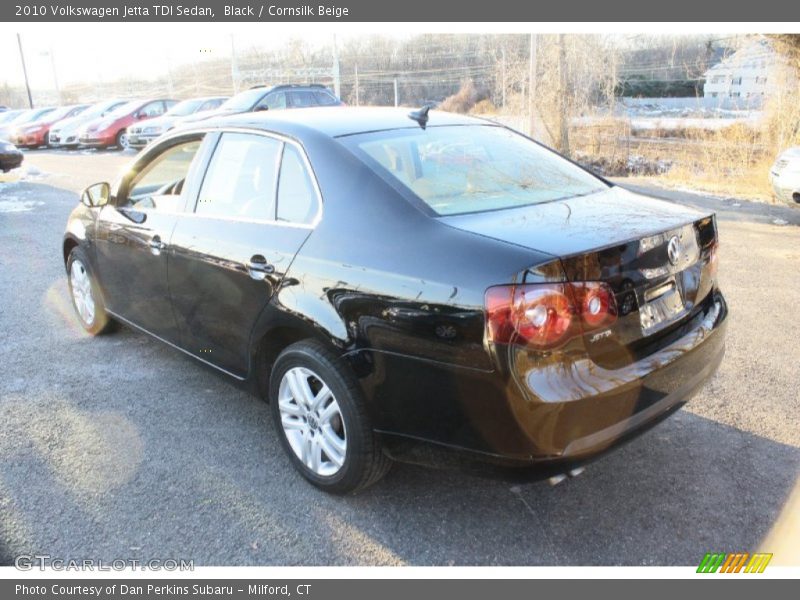 Black / Cornsilk Beige 2010 Volkswagen Jetta TDI Sedan