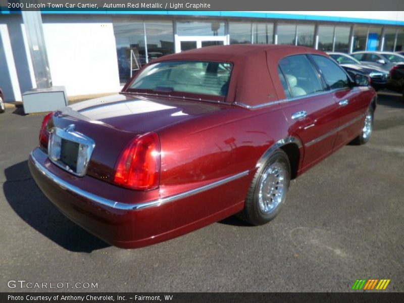 Autumn Red Metallic / Light Graphite 2000 Lincoln Town Car Cartier